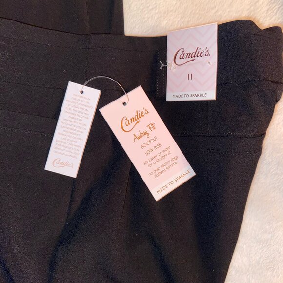 Candie’s Slacks Dress Pants Trousers, Black, Size 11, NWT - Picture 2 of 6